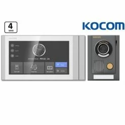 Kocom Digital Video Intercom 7" Wide Screen T701SM-W With MC30M Large Door Station, Hairline Bezel Design