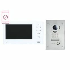 Aiphone Intercom Kit 7" Monitor With Flush Mounted Door Station, JO Series JOS-1F