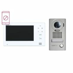 Aiphone Intercom Kit 7" Monitor Vandal Resistant Surface Mounted Door Station, JOS-1V