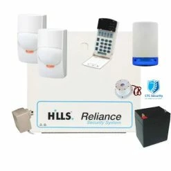 Hills Security Alarm System R128, 2 X Dual Tech Detectors, Vertex Code Pad, S10035K