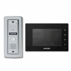 Kocom Home Intercom Kit With Slimline Door Station, 4 Wire, KCV-D374