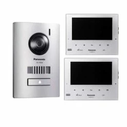 Panasonic Intercom 7" Kit With Two Monitors, White