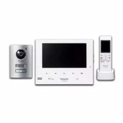 Panasonic Video Intercom 7" Silver Monitor With Door Station + Wireless Handset Kit, VL-SWD275AZS