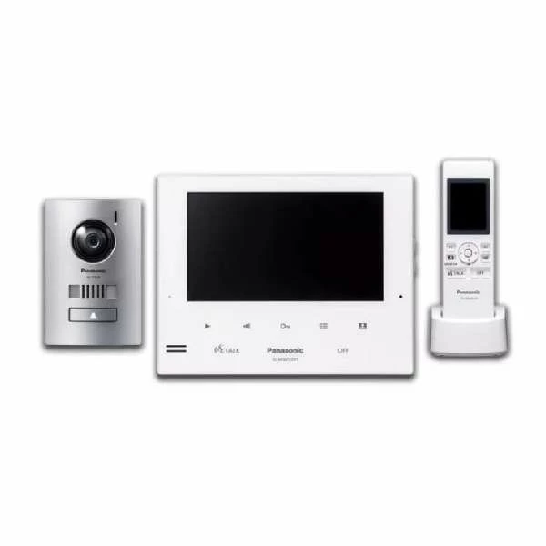 Panasonic Video Intercom 7" Silver Monitor With Door Station + Wireless Handset Kit, VL-SWD275AZS
