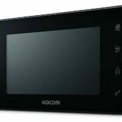 Kocom 7" Handsfree Additional Monitor For KCV-D504, 4 Wire System Black/Mirror