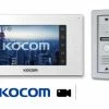 Kocom Home Intercom 7" Wide Screen, Slimline Door Station With CCTV Integration + SD Card, White