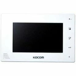 Kocom 7" Handsfree Additional Monitor For KCV-D374SD, 4 Wire System White