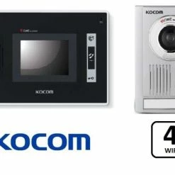 Kocom Intercom Kit 3.5" Screen + Door Station 4 Wire, KCVDW354+KCMC30