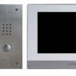 Dahua IP Intercom Kit 7" Colour Monitor Square With Stainless Steel Vandal Proof Door Station