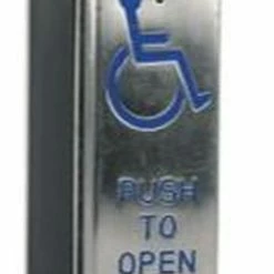 Press To Open Disabled Symbol Plate
