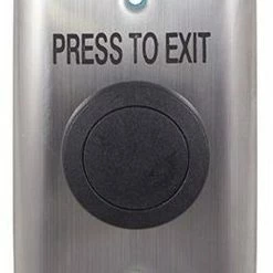 Smart Press To Exit Weather Proof IP67 Black Curved Plate, Smart8130B