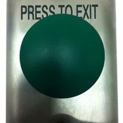 Smart Press To Exit Weather Proof IP67 Green Flat Plate, Smart8135G