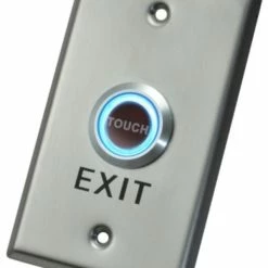 X2 Touch Exit Button, Stainless Steel - Large, SPDT, 12VDC, X2-EXIT-003